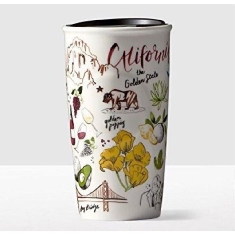 Starbucks 2016 California The Golden State 10 oz Ceramic Tumbler